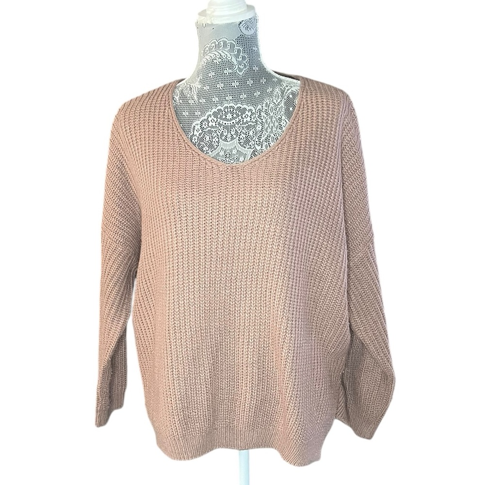 Dreamers Blush Pink Chunky Knit Sweater | Size S/M